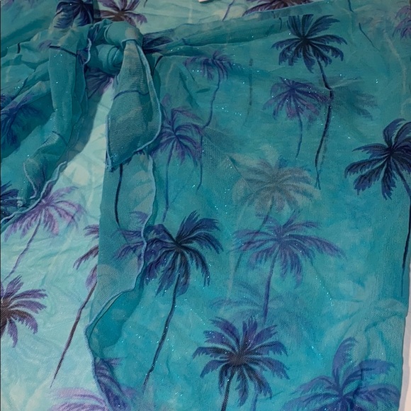 Palm tree bikini bottom wrap cover - Picture 3 of 5